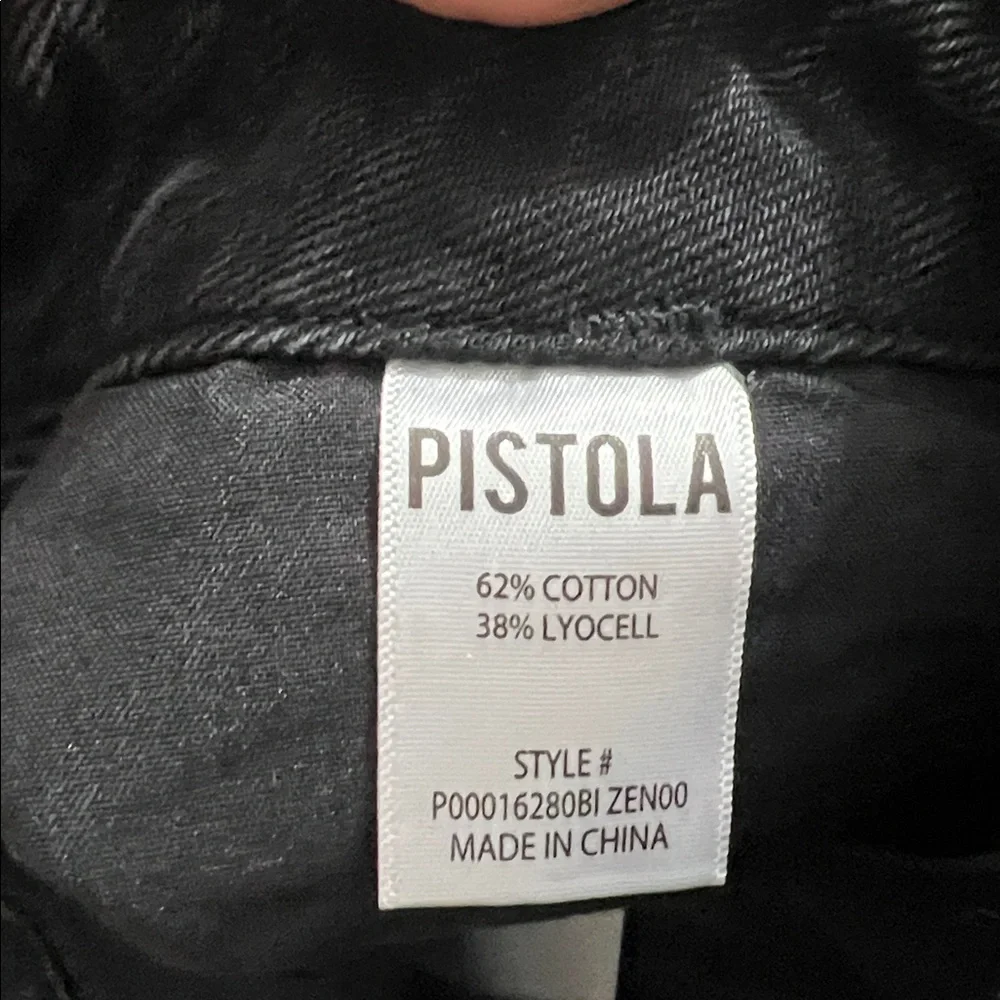 NEW Pistola Size 25 Lottie High Rise Relaxed‎ Bowed Barrel Jeans In Zen